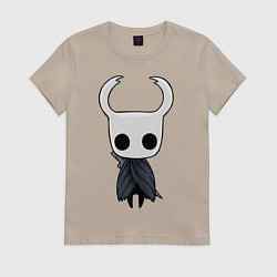 Футболка хлопковая женская Hollow Knight, цвет: миндальный