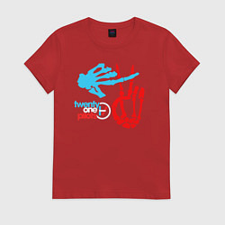 Футболка хлопковая женская 21 Pilots: TOP, цвет: красный