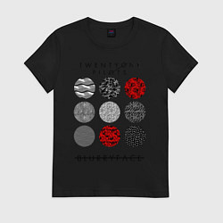 Футболка хлопковая женская TOP: Blurryface, цвет: черный