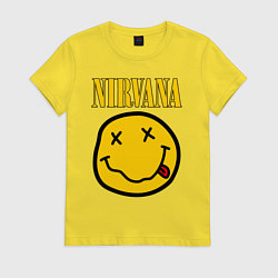 Футболка хлопковая женская NIRVANA, цвет: желтый