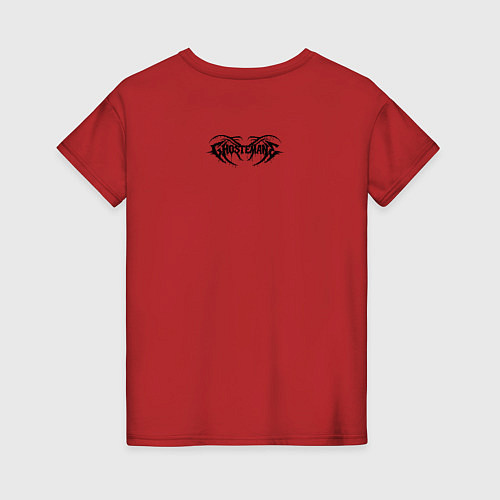 Женская футболка GHOSTEMANE / Красный – фото 2