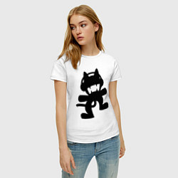Футболка хлопковая женская MONSTERCAT, цвет: белый — фото 2