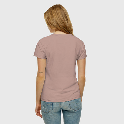 Женская футболка Rock hard / Пыльно-розовый – фото 4
