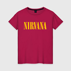 Футболка хлопковая женская NIRVANA, цвет: маджента