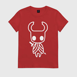 Футболка хлопковая женская Hollow Knight, цвет: красный