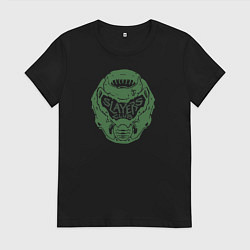 Футболка хлопковая женская Slayers Club, цвет: черный