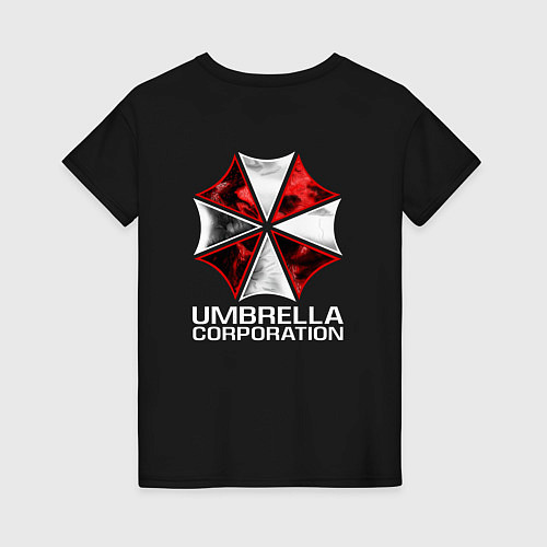 Женская футболка UMBRELLA CORPспина / Черный – фото 2