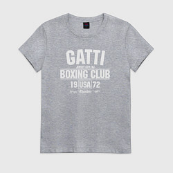 Футболка хлопковая женская Gatti Boxing Club, цвет: меланж