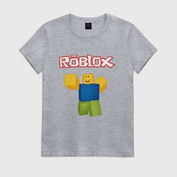 Футболка хлопковая женская ROBLOX, цвет: меланж