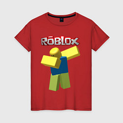 Футболка хлопковая женская Roblox Dab, цвет: красный