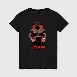 Футболка хлопковая женская Tyson, цвет: черный