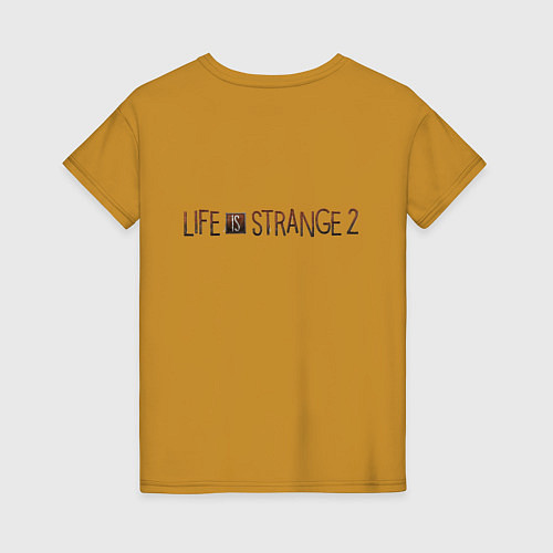 Женская футболка Life is strange 2 / Горчичный – фото 2