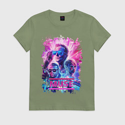 Футболка хлопковая женская Muse, цвет: авокадо