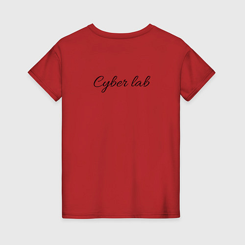 Женская футболка Cyber Lab / Красный – фото 2