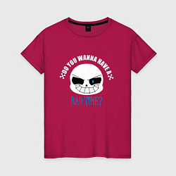 Футболка хлопковая женская UNDERTALE, цвет: маджента