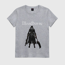 Футболка хлопковая женская Bloodborne, цвет: меланж
