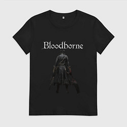 Футболка хлопковая женская Bloodborne, цвет: черный