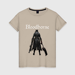 Футболка хлопковая женская Bloodborne, цвет: миндальный