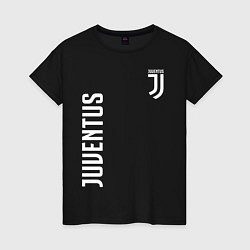 Футболка хлопковая женская JUVENTUS, цвет: черный