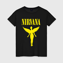 Футболка хлопковая женская NIRVANA, цвет: черный