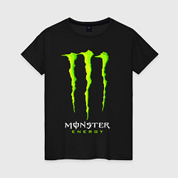 Футболка хлопковая женская MONSTER ENERGY, цвет: черный