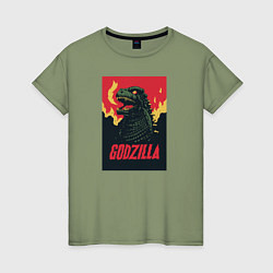 Женская футболка Godzilla
