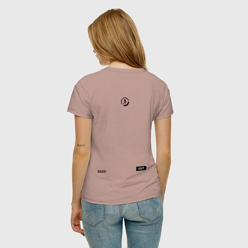 Женская футболка Stationary Run / Пыльно-розовый – фото 4