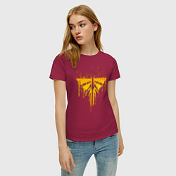 Футболка хлопковая женская THE LAST OF US 2 ЦИКАДЫ, цвет: маджента — фото 2