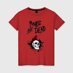 Женская футболка Punks not dead