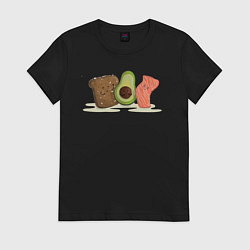 Женская футболка Бутерброд из авокадо