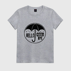 Футболка хлопковая женская Академия Амбрелла 2, цвет: меланж