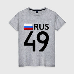 Футболка хлопковая женская RUS 49, цвет: меланж