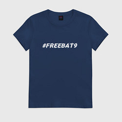 Футболка хлопковая женская FREEBAT9 Evelone, цвет: тёмно-синий