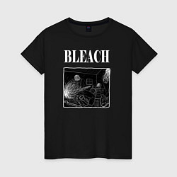 Футболка хлопковая женская Nirvana рисунок для Альбома Bleach, цвет: черный