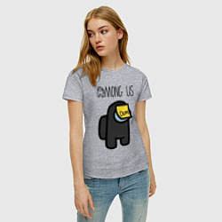 Футболка хлопковая женская AMONG US, цвет: меланж — фото 2