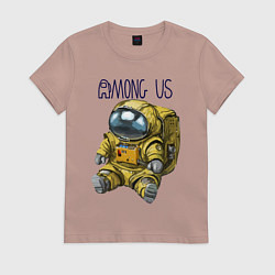 Футболка хлопковая женская Among Us, цвет: пыльно-розовый