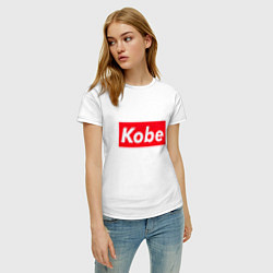 Футболка хлопковая женская Kobe, цвет: белый — фото 2