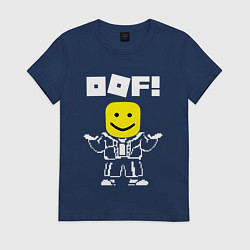 Футболка хлопковая женская ROBLOX, цвет: тёмно-синий