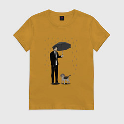 Футболка хлопковая женская John Wick, цвет: горчичный