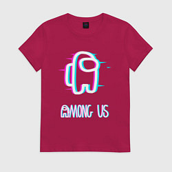 Футболка хлопковая женская Among us, цвет: маджента