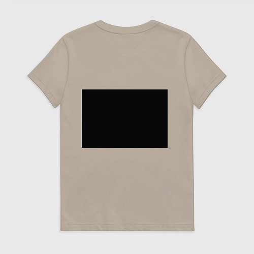 Женская футболка Воющий волк / Миндальный – фото 2