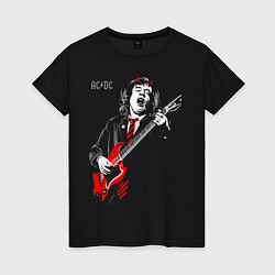 Женская футболка ACDC Angus Young