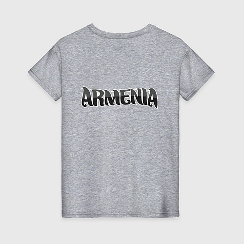 Женская футболка Армения / Меланж – фото 2
