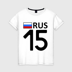 Футболка хлопковая женская RUS 15, цвет: белый
