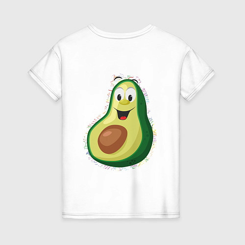 Женская футболка Авокадо тм AntiPsychoVirus / Белый – фото 2