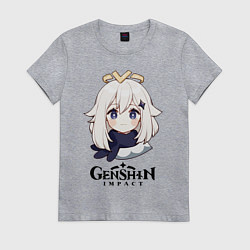 Футболка хлопковая женская GENSHIN IMPACT, цвет: меланж