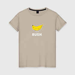 Футболка хлопковая женская RUSH BANANA, цвет: миндальный