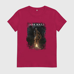 Футболка хлопковая женская Dark Souls Remastered, цвет: маджента