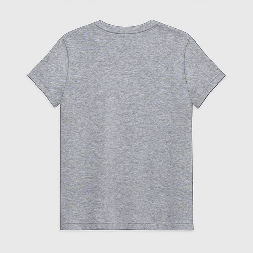 Женская футболка На метле быстрее / Меланж – фото 2