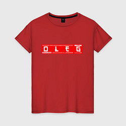 Женская футболка ОлегOleg
